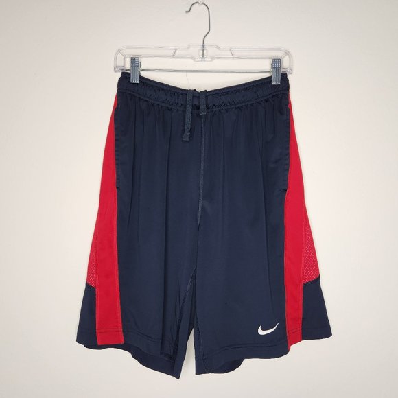 Nike Shorts Nike Mens Medium Blue Red Basketball Athletic Shorts